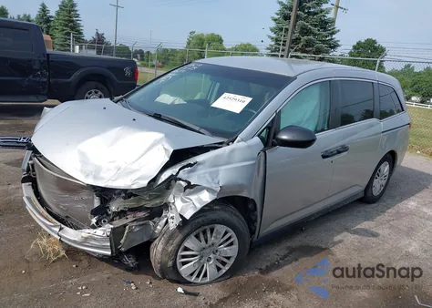 2014 Honda Odyssey Lx from USA, damaged, VIN 5FNRL5H24EB016311